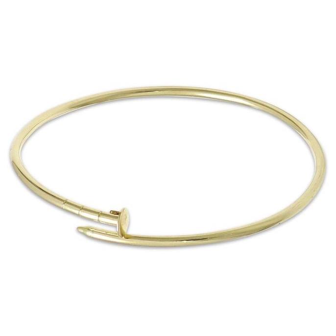 Kay Jewelers 10K Yellow Gold Nail Bypass Bangle Bracelet