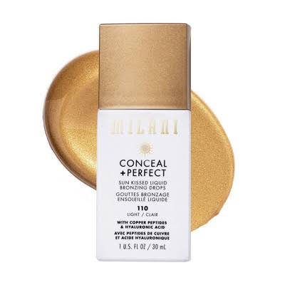 Milani Conceal + Perfect Sun Kissed Liquid Bronzing Drops
