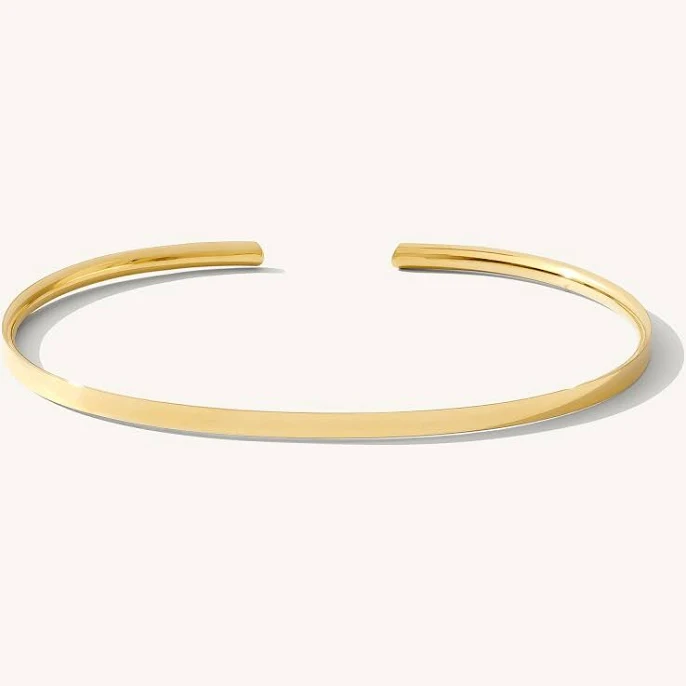 Simple & Dainty Sterling Silver Minimal Cuff Bracelet