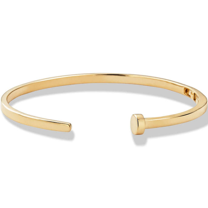 Stone & Strand Solid Gold Nail Cuff